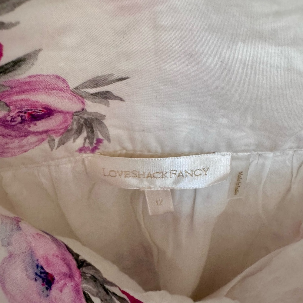 LoveShackFancy Cream Floral Maxi Skirt - Picture 4 of 6